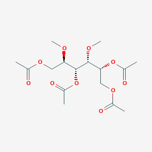 molecular formula C16H26O10 B098358 [(2R,3R,4R,5R)-3,5,6-triacetyloxy-2,4-dimethoxyhexyl] acetate CAS No. 19318-51-5