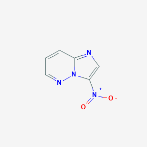 molecular formula C6H4N4O2 B098374 3-Nitroimidazo[1,2-b]pyridazine CAS No. 18087-75-7