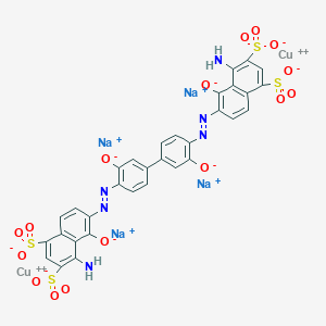 molecular formula C32H16Cu2N6Na4O16S4 B098418 C.I. Direct Blue 76, tetrasodium salt CAS No. 16143-79-6