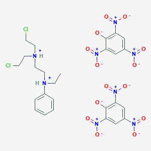 molecular formula C26H28Cl2N8O14 B009843 N,N-Bis(2-chloroethyl)-N'-ethyl-N'-phenylethylenediamine dipicrate CAS No. 101418-42-2