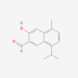 molecular formula C15H16O2 B098442 2-Naphthaldehyde, 3-hydroxy-8-isopropyl-5-methyl- CAS No. 18478-73-4