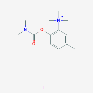 molecular formula C14H23IN2O2 B009845 [2-(Dimethylcarbamoyloxy)-5-ethylphenyl]-trimethylazanium iodide CAS No. 102571-31-3