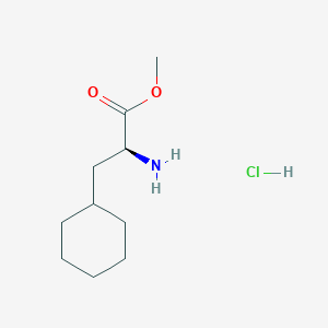 molecular formula C10H20ClNO2 B098459 (S)-Methyl 2-amino-3-cyclohexylpropanoate hydrochloride CAS No. 17193-39-4