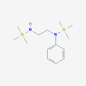 molecular formula C14H28N2Si2 B098480 N'-phenyl-N,N'-bis(trimethylsilyl)ethane-1,2-diamine CAS No. 17814-47-0