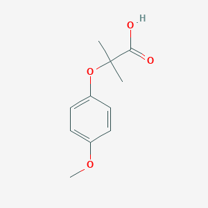 molecular formula C11H14O4 B098502 2-(4-甲氧基苯氧基)-2-甲基丙酸 CAS No. 17509-54-5