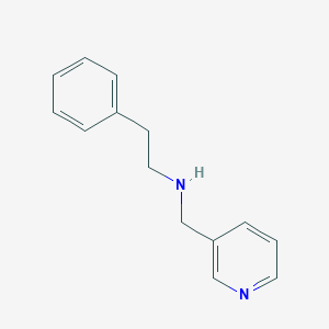 molecular formula C14H16N2 B098511 苯乙基-吡啶-3-基甲基-胺 CAS No. 16562-17-7