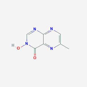 molecular formula C7H6N4O2 B098513 3-Hydroxy-6-methyl-4(3H)-pteridinone CAS No. 18106-59-7