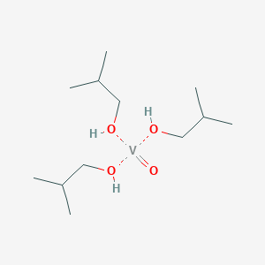 molecular formula C12H30O4V B098522 三(2-甲基-1-丙醇酸氧)氧代钒，(T-4)- CAS No. 19120-62-8