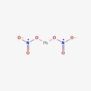molecular formula N2O6Pb<br>Pb(NO3)2<br>Pb(NO3)2<br>N2O6P B098525 Dinitrooxylead CAS No. 18256-98-9