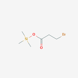 molecular formula C6H13BrO2Si B098539 Propanoic acid, 3-bromo-, trimethylsilyl ester CAS No. 18187-28-5