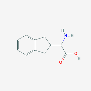 molecular formula C11H13NO2 B098542 2-氨基-2-(2,3-二氢-1H-茚-2-基)乙酸 CAS No. 16655-90-6