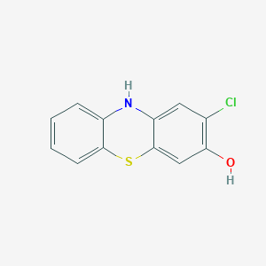 molecular formula C12H8ClNOS B098559 2-Chloro-10H-phenothiazin-3-ol CAS No. 16770-99-3