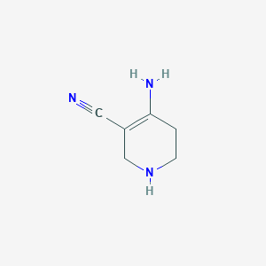 molecular formula C6H9N3 B098569 4-氨基-3-氰基-1,2,5,6-四氢吡啶 CAS No. 15827-80-2
