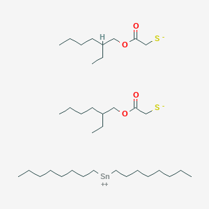 molecular formula C36H72O4S2Sn B098598 Dioctyltin bis(2-ethylhexyl thioglycolate) CAS No. 15571-58-1