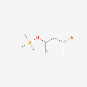 molecular formula C7H15BrO2Si B098599 Trimethylsilyl 3-bromobutanoate CAS No. 18301-67-2
