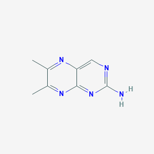 molecular formula C8H9N5 B098600 6,7-Dimethylpteridin-2-amine CAS No. 19153-00-5