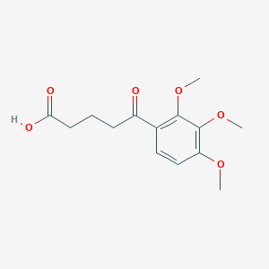 molecular formula C14H18O6 B098614 5-(2,3,4-三甲氧基苯基)-5-氧戊酸 CAS No. 16093-16-6