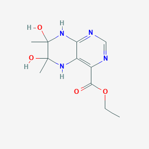 B098618 Ethyl 6,7-dihydroxy-6,7-dimethyl-5,8-dihydropteridine-4-carboxylate CAS No. 17445-70-4