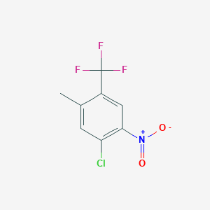 molecular formula C8H5ClF3NO2 B098650 1-氯-5-甲基-2-硝基-4-(三氟甲基)苯 CAS No. 18018-35-4