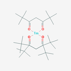 molecular formula C33H60O6Tm B098653 三(2,2,6,6-四甲基-3,5-庚二酮)镱(III) CAS No. 15631-58-0