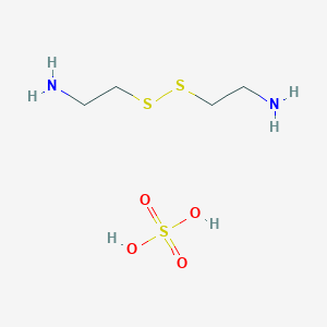 molecular formula C4H14N2O4S3 B098655 2,2'-Disulfanediyldiethanamine sulfate CAS No. 16214-16-7