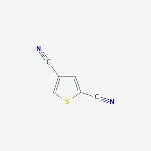molecular formula C6H2N2S B098681 2,4-Thiophenedicarbonitrile CAS No. 18853-41-3