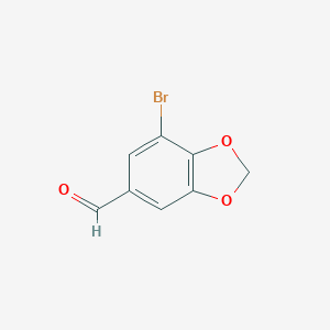 molecular formula C8H5BrO3 B098684 7-bromo-2H-1,3-benzodioxole-5-carbaldehyde CAS No. 19522-96-4