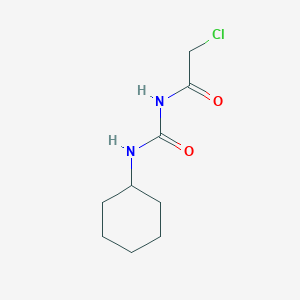 molecular formula C9H15ClN2O2 B098685 2-chloro-N-(cyclohexylcarbamoyl)acetamide CAS No. 16467-50-8