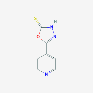 molecular formula C7H5N3OS B098712 5-(4-吡啶基)-1,3,4-恶二唑-2-硫醇 CAS No. 15264-63-8