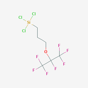 molecular formula C6H6Cl3F7OSi B098727 3-(七氟异丙氧基)丙基三氯硅烷 CAS No. 15538-93-9