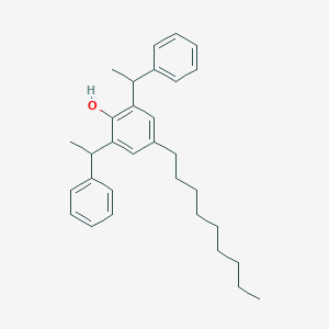 molecular formula C31H40O B098748 4-Nonyl-2,6-bis(1-phenylethyl)phenol CAS No. 15860-96-5