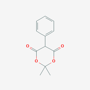 molecular formula C12H12O4 B098766 2,2-Dimethyl-5-phenyl-1,3-dioxane-4,6-dione CAS No. 15231-78-4