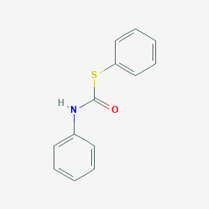 B098772 Carbamothioic acid, phenyl-, S-phenyl ester (9CI) CAS No. 4910-32-1
