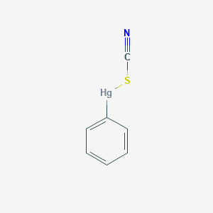 molecular formula C7H5HgNS B098795 Phenyl(thiocyanato)mercury CAS No. 16751-55-6