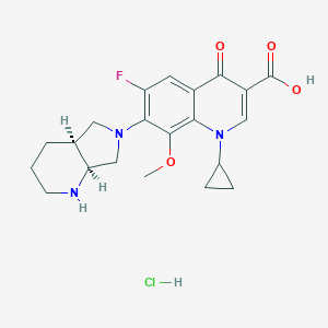molecular formula C21H25ClFN3O4 B000988 Moxifloxacin hydrochloride CAS No. 186826-86-8