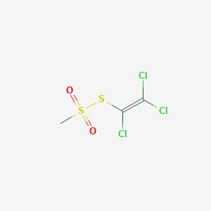 molecular formula C3H3Cl3O2S2 B098819 Methanesulfonic acid, thio-, S-trichlorovinyl ester CAS No. 16626-99-6