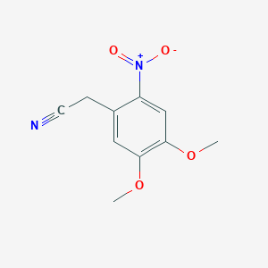 molecular formula C10H10N2O4 B098850 2-(4,5-二甲氧基-2-硝基苯基)乙腈 CAS No. 17354-04-0