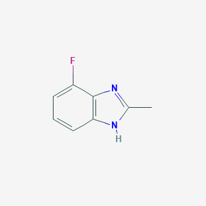 molecular formula C8H7FN2 B098866 4-Fluoro-2-methyl-1H-benzo[d]imidazole CAS No. 18645-89-1