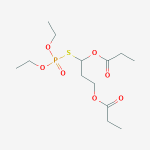 B009887 3-[(Diethoxyphosphoryl)sulfanyl]-3-(propanoyloxy)propyl propanoate CAS No. 19594-38-8