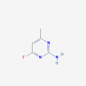 molecular formula C5H6FN3 B098870 4-Fluoro-6-methylpyrimidin-2-amine CAS No. 18260-81-6