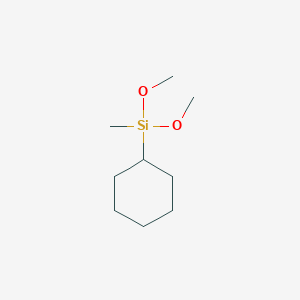 molecular formula C9H20O2Si B098902 环己基(二甲氧基)甲基硅烷 CAS No. 17865-32-6