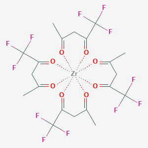 molecular formula C20H16F12O8Zr B098905 (Z)-1,1,1-三氟-4-氧代戊-2-烯-2-醇；锆(4+) CAS No. 17499-68-2