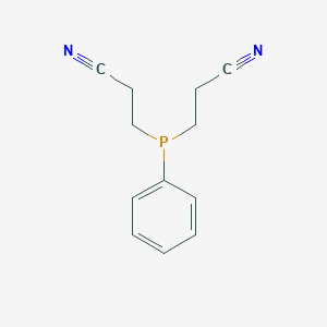 molecular formula C12H13N2P B098917 双(2-氰乙基)苯基膦 CAS No. 15909-92-9