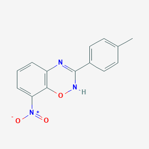 molecular formula C14H11N3O3 B098923 3-(4-Methylphenyl)-8-nitro-2H-1,2,4-benzoxadiazine CAS No. 54367-85-0