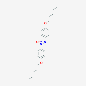 molecular formula C22H30N2O3 B098930 Diazene, bis[4-(pentyloxy)phenyl]-, 1-oxide CAS No. 19482-05-4