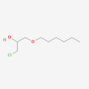 molecular formula C9H19ClO2 B098960 2-丙醇，1-氯-3-(己氧基)- CAS No. 16224-24-1