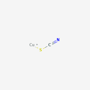 molecular formula CuSCN<br>CCuNS B098962 硫氰酸铜(I) CAS No. 18223-42-2