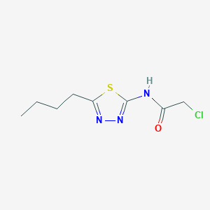 molecular formula C8H12ClN3OS B098965 N-(5-丁基-1,3,4-噻二唑-2-基)-2-氯乙酰胺 CAS No. 15777-44-3