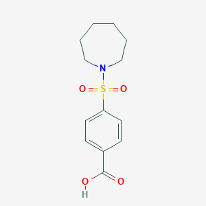 molecular formula C13H17NO4S B098979 4-(氮杂环戊-1-磺酰)苯甲酸 CAS No. 17420-68-7