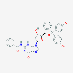 molecular formula C38H35N5O7 B009898 N2-苯甲酰-2'-脱氧-5'-O-DMT-D-鸟苷 CAS No. 109464-23-5